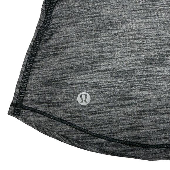 LULULEMON Glide and Stride Tank Sz 4 Heathered Black - Picture 7 of 7